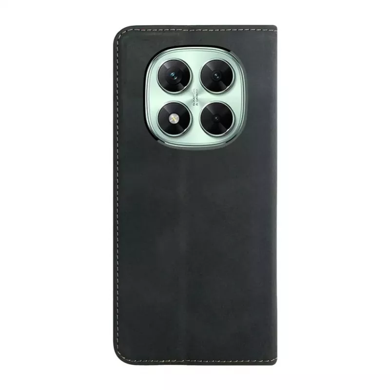 Evelatus Book Case Folio for Xiaomi Redmi Note 14 Pro 4G / Poco X7, Black, PU Leather