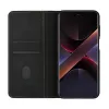 Evelatus Book Case Folio for Xiaomi Redmi Note 14 Pro 4G / Poco X7, Black, PU Leather