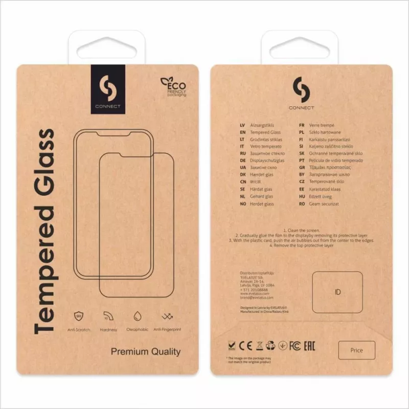 Connect Xiaomi Poco X7 2.5D Full Cover Japan Glue Glass Anti-Static Stronger Black Screen Protector