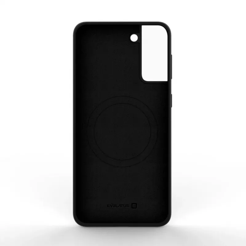 Evelatus Samsung Galaxy S22 Premium Magnetic Soft Touch Silicone Case Black