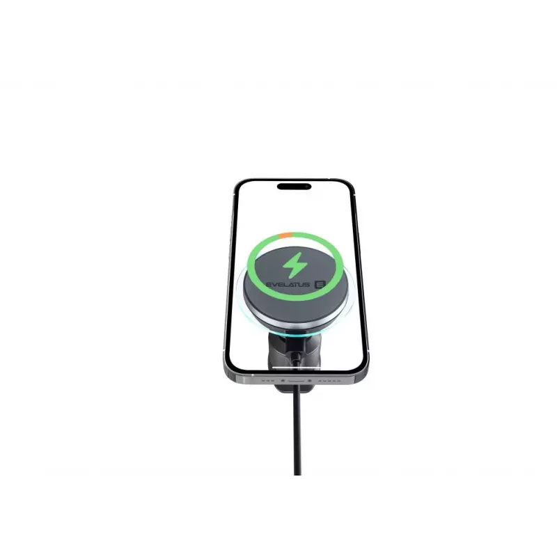 Evelatus MagSafe Qi Wireless Charging Magnet Air Vent Mount for Car - Black