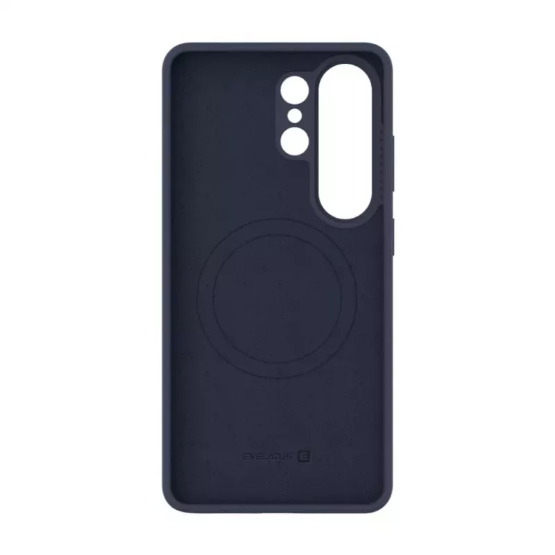 Evelatus Samsung Galaxy S26 Ultra Premium Magnetic Soft Touch Silicone Case Dark Blue