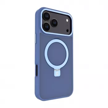 Evelatus Apple iPhone 17 Pro Max Shield Case With MagSafe & Stand Matte Blue