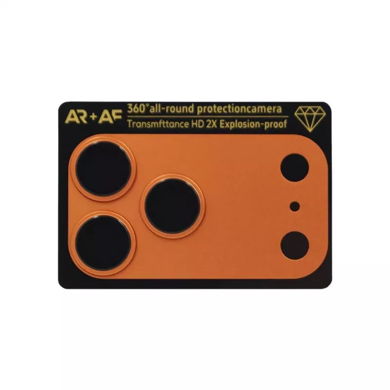 Evelatus Apple iPhone 17 Pro Max Full Body Camera Lens Protection Premium Orange