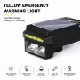 iLike Solar Powered Bike Headlight with 120dB Horn, USB Rechargeable, 1000LM LED Bicycle Front Light, 4000mAh Battery, Emergency Warning Light