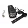 iLike Rechargeable Bicycle Headlight with 120dB Electric Horn, 300 Lumens LED Bike Light, USB Rechargeable, Handlebar Remote Switch