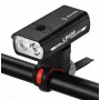 iLike JOHORSE USB Rechargeable Bike Front Light, 400LM LED Bicycle Headlight, Dual Beam, Aluminum Housing, Battery Indicator, Waterproof Cycling Light
