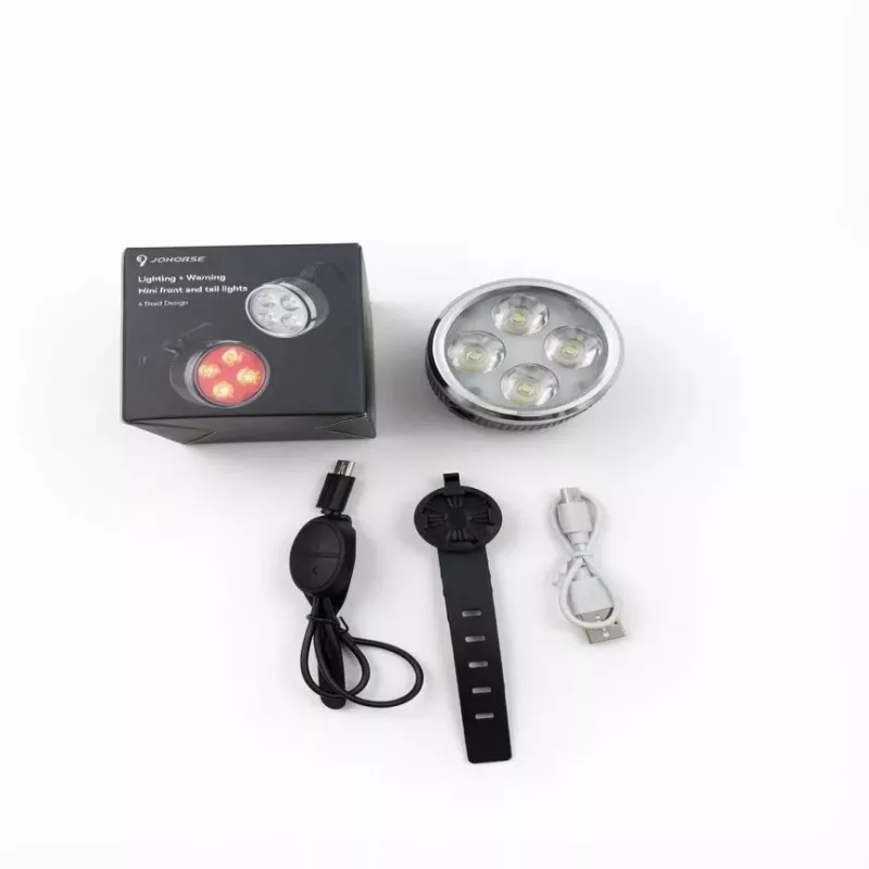 iLike Rechargeable Bike Headlight with 120dB Horn, 280 Lumens, 4 Light Modes, USB Rechargeable, Wireless Remote Control