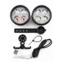 iLike USB Rechargeable 4-LED Bike Light Set – Front & Rear Bicycle Lights with 120dB Horn
