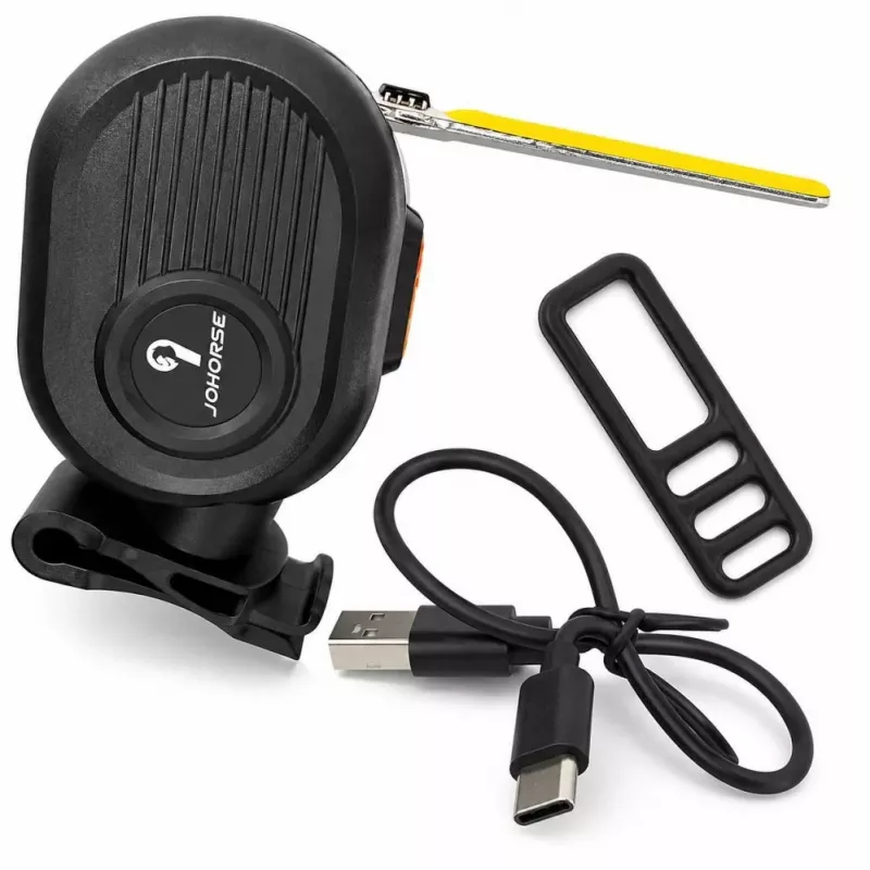 iLike JOWORSE Rechargeable COB LED Bike Tail Light, USB-C Bicycle Rear Safety Light, 300mAh Waterproof Cycling Warning Light