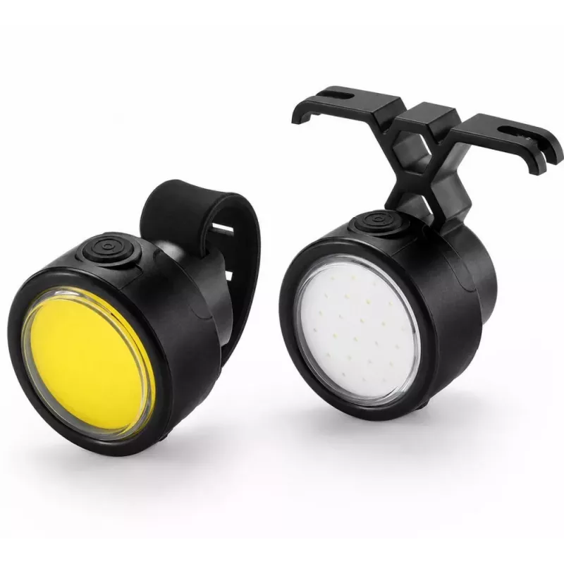iLike 2PCS Bicycle Front & Rear Light Set – USB Rechargeable LED Bike Lights for Mountain & Road Bikes, Electric Bikes, Scooters, E-Scooters, Kids Bikes