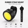 iLike JOHORSE 50LM USB Rechargeable Bike Tail Light, Type-C Charging, 5 Lighting Modes, IPX4 Waterproof LED Bicycle Rear Safety Light Black