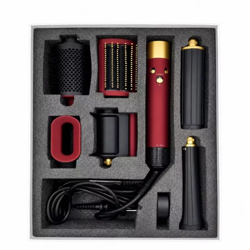 iLike Air Styling System – 6-in-1 Hair Styling Tool Set - Power 1200W Red