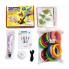 iLike 3D Pen-3 with LCD Display and 10 Stencils Blue + PLA Filament Set 20 Colors 200 Meters