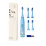 iLike Kids Sonic Electric Toothbrush, Waterproof, 5 Brush Heads (1+4 Replacement Heads), Battery Powered, Soft Bristles, Unicorn Design, Blue