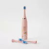 iLike Kids Rechargeable Sonic Electric Toothbrush, USB Charging, 3 Brush Heads (1+2 Replacement Heads), Soft Bristles, Waterproof, Bunny Design, Pink