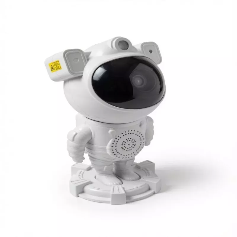 iLike Astronaut Smart LED Lamp with Bluetooth Speaker, RGB Night Light, Remote Control, 360° Rotating Head White