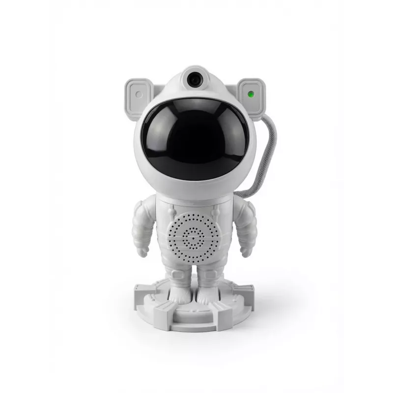 iLike Astronaut Smart LED Lamp with Bluetooth Speaker, RGB Night Light, Remote Control, 360° Rotating Head White