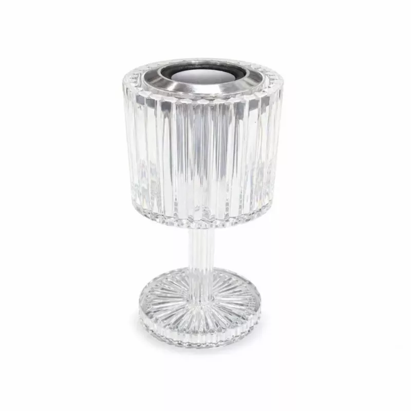 iLike Crystal Touch RGB LED Table Lamp with Bluetooth Speaker, Ambient Night Light & Remote Control