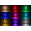 iLike Crystal Touch RGB LED Table Lamp with Bluetooth Speaker, Ambient Night Light & Remote Control