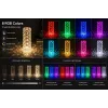 iLike Crystal Bubble Touch RGB LED Table Lamp with Bluetooth Speaker