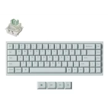 Keychron Q16 HE 8K Mechanical Keyboard - Light Green - Full-Size - Gateron Hall Effect Switches - USB-C Wired - 8000 Hz Polling Rate