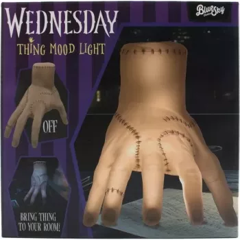 Thumbs Up! Wednesday Addams 'Thing' Hand Desk Lamp - USB Powered LED, Warm White, PVC/ABS