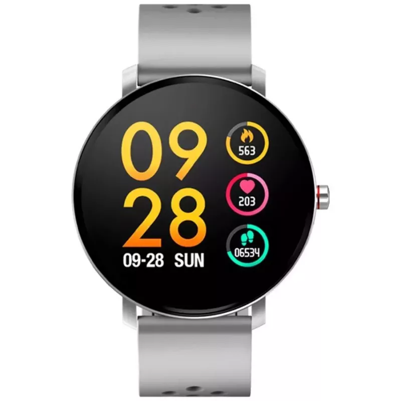 Denver SW-171 Grey Smartwatch with 1.3-inch IPS Touch Display, Heart Rate Monitor, IP67, Bluetooth 5.0