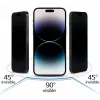iLike Apple iPhone 15 Tempered Privacy Glass Screen Protector Black