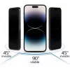 iLike Apple iPhone 15 Pro Tempered Privacy Glass Screen Protector Black