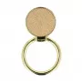 iLike Ring LEATHER UCH000526 Gold - Premium Genuine Leather Phone Ring Holder with 360° Rotation and Kickstand