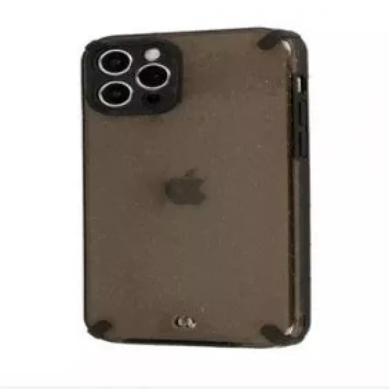 iLike Apple iPhone 12 Pro Max Armor Glitter Case Black