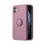 iLike Apple iPhone 13 Silicone Ring Case Purple
