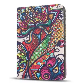 iLike Case Folk for Tablet 9-10 Inches, Multi-Colour, PU Leather, Magnetic Flap, Stand Function