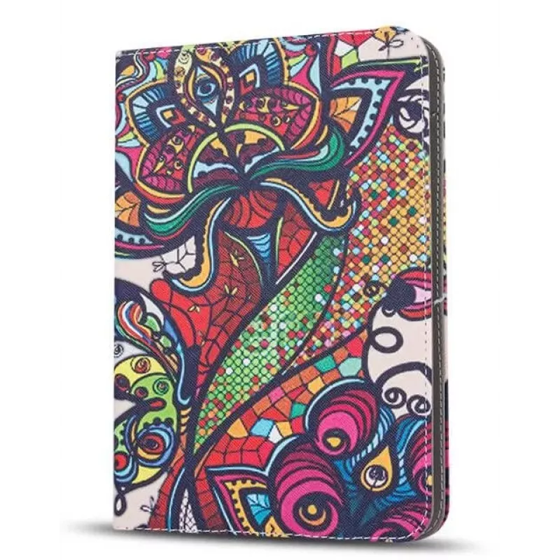 iLike Case Folk for Tablet 9-10 Inches, Multi-Colour, PU Leather, Magnetic Flap, Stand Function