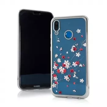 iLike Apple iPhone XR Flower Back Case - Transparent with Multi-color Flowers, TPU Protective Cover