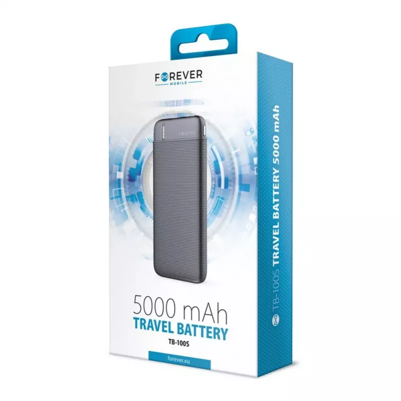 Forever Power Bank TB-100S 5000 mAh Black
