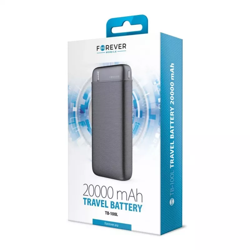 Forever Power Bank TB-100L 20000 mAh Black