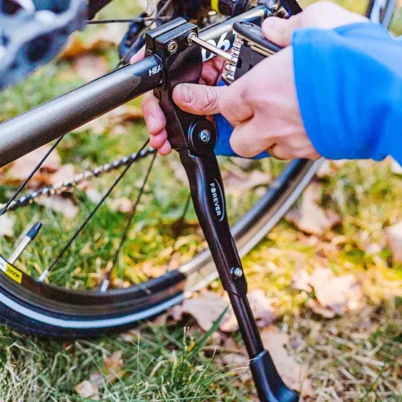 Forever Outdoor Bikes Kickstand - Aluminum Alloy Side Kickstand for 24-29 inch Bikes, Black