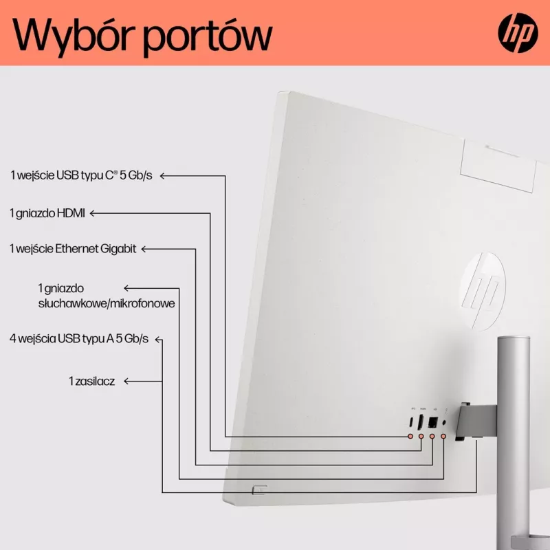 HP 24-cr0332nw All-in-One PC, AMD Ryzen 7 7730U, 23.8 inch Full HD, 16 GB DDR4, 512 GB SSD, Windows 11 Home, White