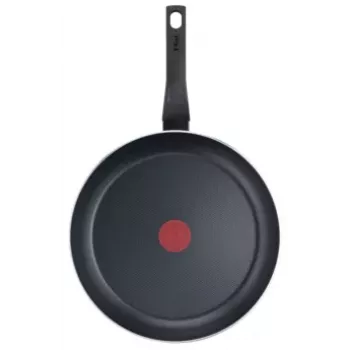 TEFAL Easy Plus Frying Pan 24 cm, Fixed Handle, Black, Titanium Non-Stick, Not Induction