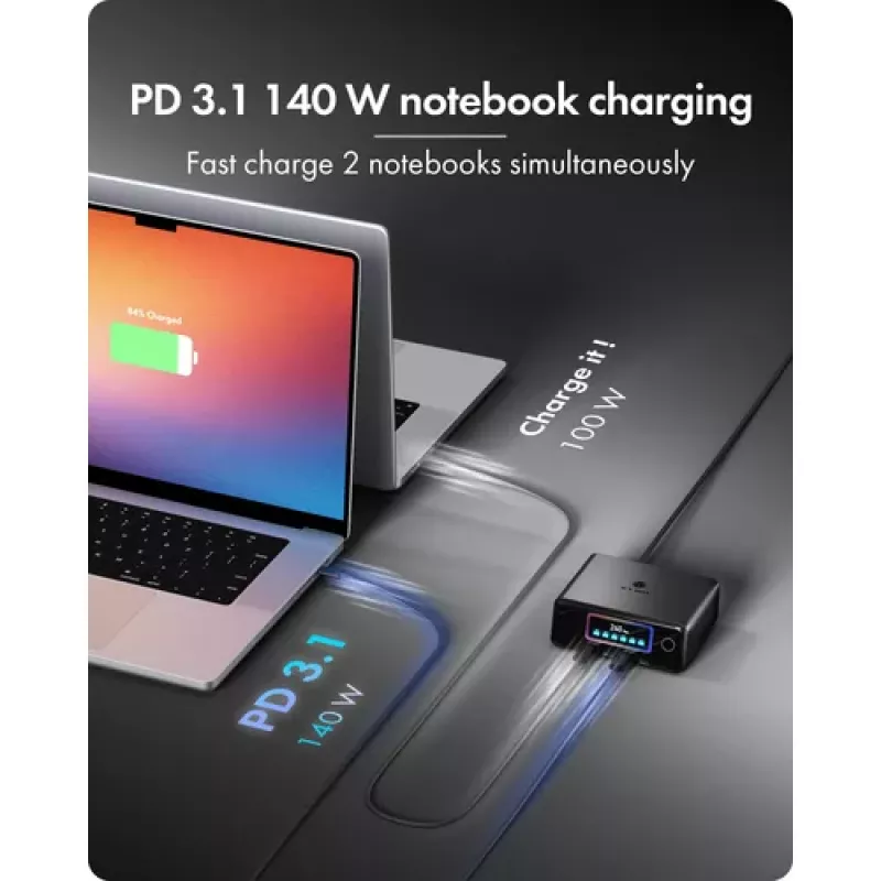 ICY BOX IB-PS2401 Universal AC Fast Charger 90W Black