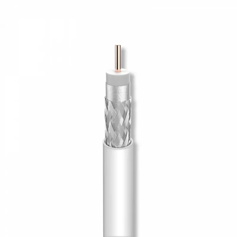 Televes T-100 Coaxial Cable PVC Eca Class A - 100m, White