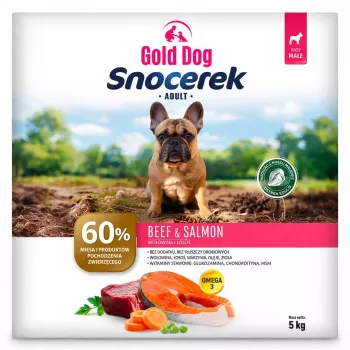 GDD Gold Dog Snocerek Small Breeds Beef & Salmon Dry Dog Food 5kg