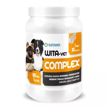 EWE EUROWET Wita-Vet Complex - Vitamin & Mineral Supplement for Dogs - 80 Tablets