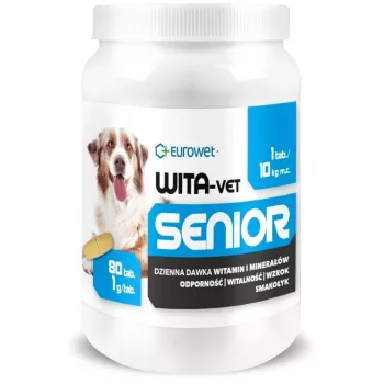 EWE EUROWET Wita-Vet Senior - Dietary Supplement for Senior Dogs - 80 Tablets