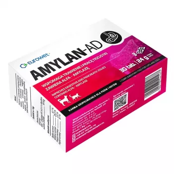 EUROWET Amylan-Ad Dietary Supplement for Dogs and Cats - 30 Tablets