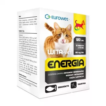 EWE EUROWET Wita-Vet Energia Multivitamin & Mineral Supplement for Cats - 120 Tablets