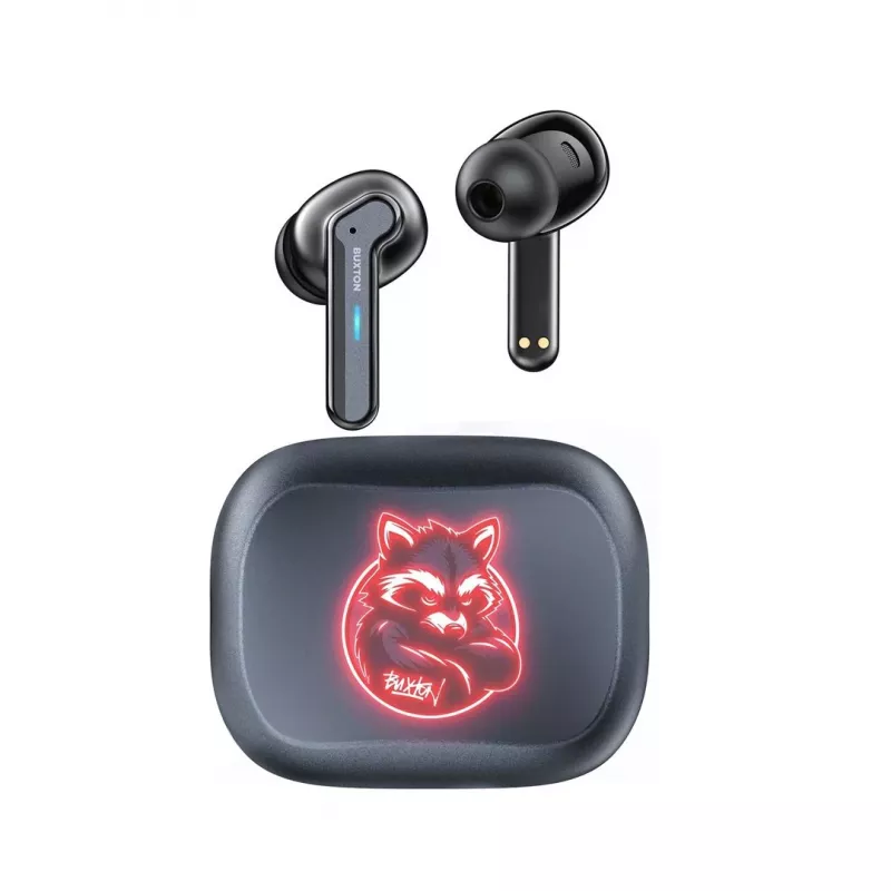 BXT Buxton BTW 8200 Racoon - In-ear Wireless Earphones with Charging Case, White