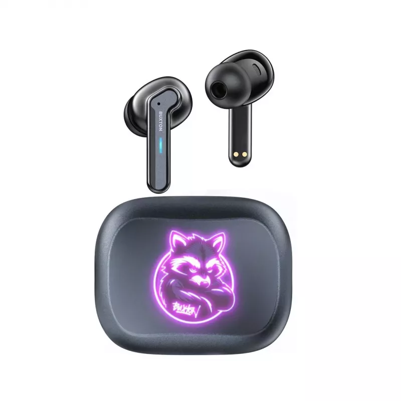 BXT Buxton BTW 8200 Racoon - In-ear Wireless Earphones with Charging Case, White